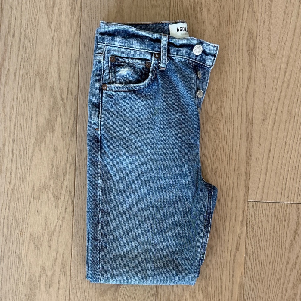 Agolde | Riley High Rise Straight Crop Jeans - Picture 5 of 5